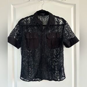 All saints lace design blouse